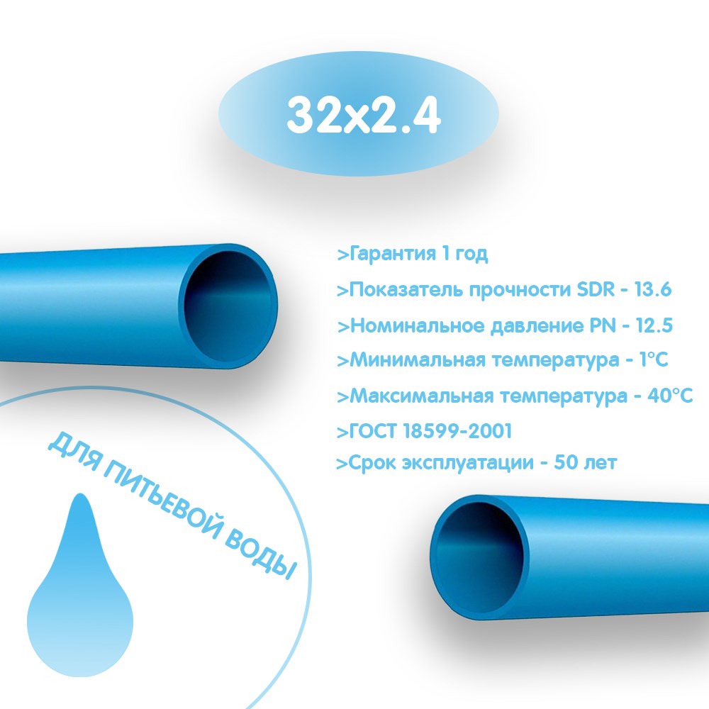 Купить Труба ПНД Экобат 32х2.4 для водоснабжения бухта 90 метров по цене 12  080 руб. в интернет-магазине Power-Water