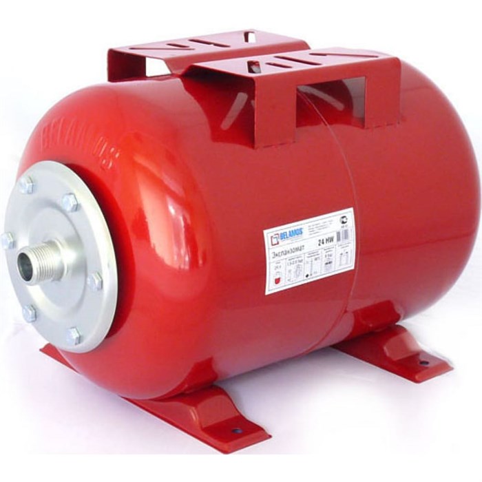 Гидроаккумулятор BELAMOS 24HW красный, горизонтальный - фото 11534