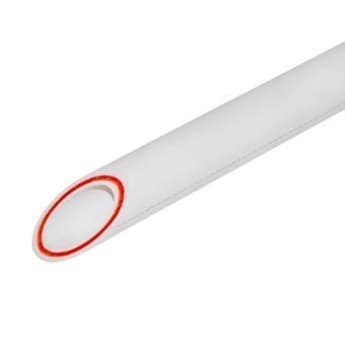 Труба полипропиленовая (армированная стекловолокном) 40х6,7мм PN25 (цвет белый) - фото 6032