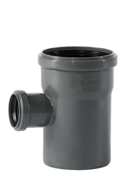 Тройник канализационный D110x50x87 гр., цвет серый - фото 6409