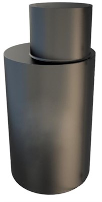Кессон стальной круглый с горловиной с муфтой под трубу (D-1м, H-2м), 5мм, гильза Д133 - фото 6624