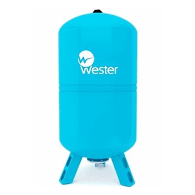Гидроаккумулятор Wester WAV 200 синий, вертикальный - фото 7098