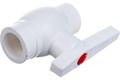 Кран шаровой PP-R VALFEX OPTIMA 20мм (цвет белый) OPTIMA-KRAN20 - фото 22459