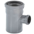 Тройник канализационный D110x50x87 гр., цвет серый 28007-0 - фото 22518