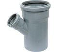 Тройник канализационный D110x50x45 гр., цвет серый 28001 - фото 22524