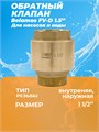 Обратный клапан FV-D 1.5" латунь / внеш резьба BELFV-D1.5 - фото 22850