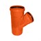Тройник канализационный D110x110x45гр., цвет оранжевый - фото 6353