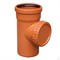 Ревизия канализационная с крышкой D110, цвет оранжевый - фото 6365