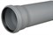 Труба канализационная DN 110х2,7, L=1000мм, цвет серый - фото 8340